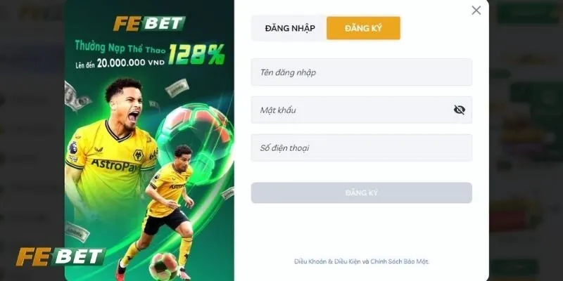 Các thao tác đăng ký FE Bet chi tiết Các thao tác đăng ký FE Bet chi tiết